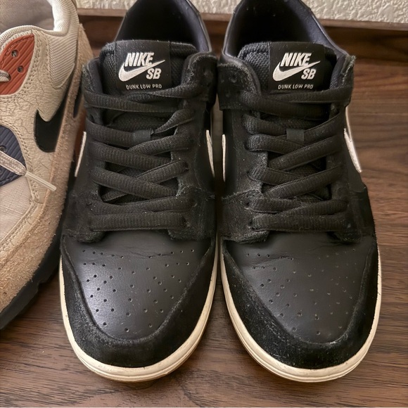 2 PAIRS Nike SB Dunk Low Black White + Air Max 90 Camowabb (Men’s Size 7.5) Lot - Picture 5 of 12